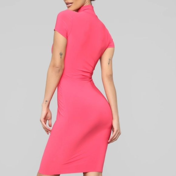 Coral Midi Dress from FashionNova - Picture 2 of 2